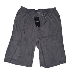 Youth Medium 7 For All Mankind Gray Cargo Shorts